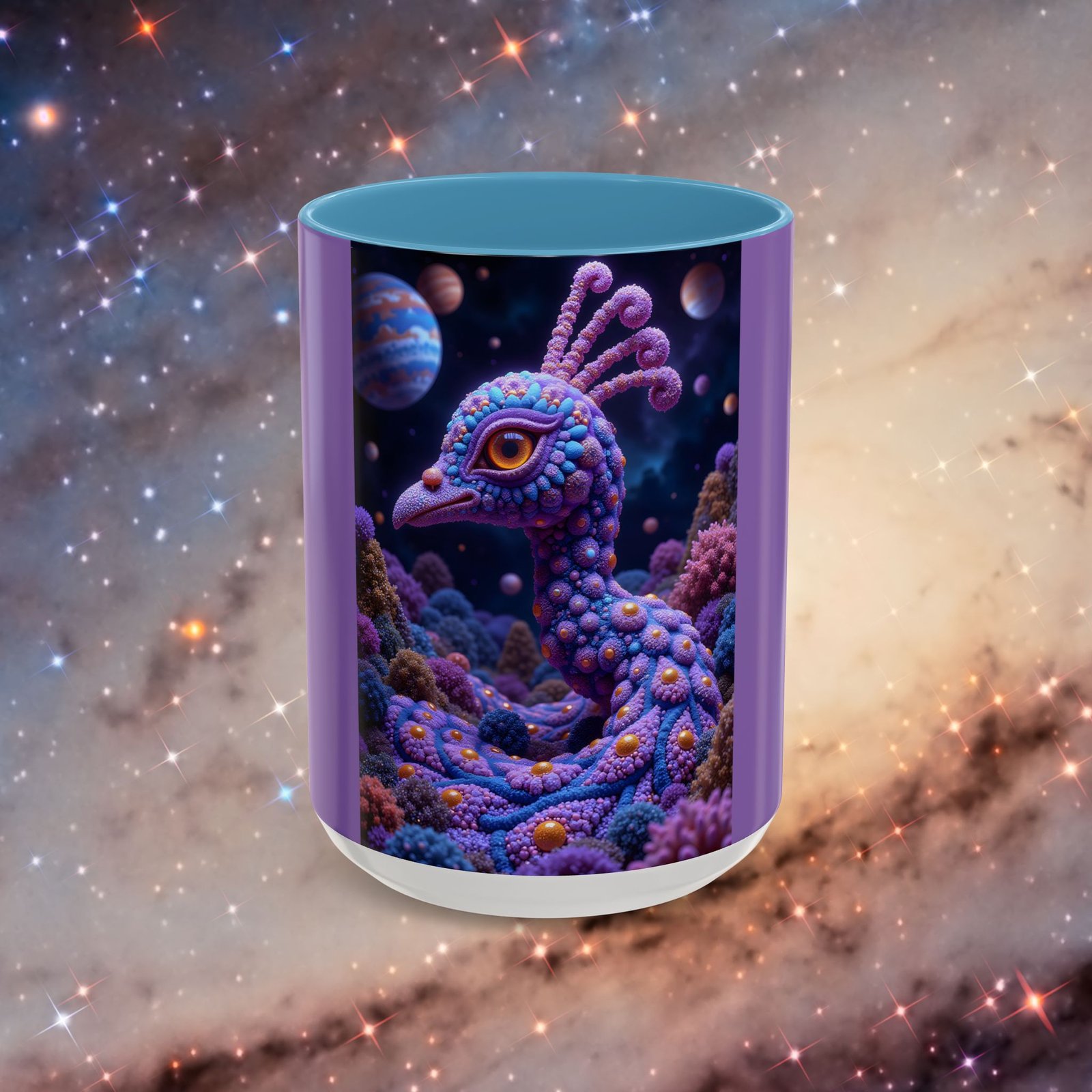 Mug "Psychedelic Peacock Neck" - Image 12