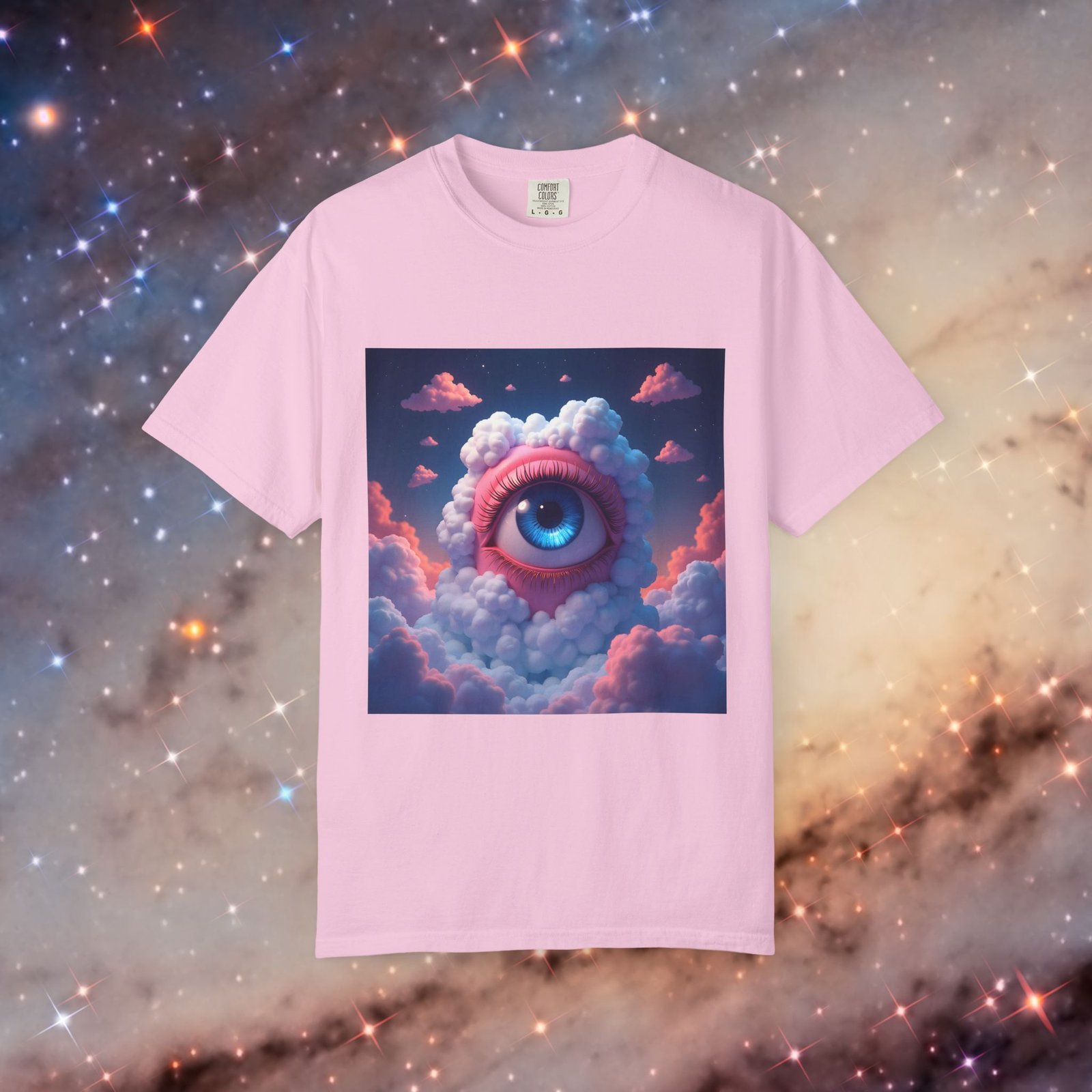 T-shirt "Dreaming Earth on Pink Clouds"