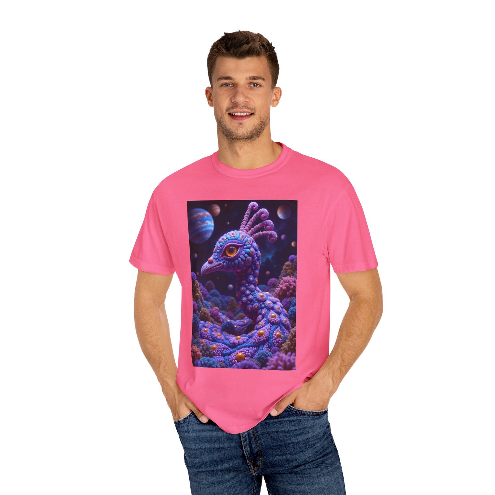 T-shirt "Psychedelic Peacock Neck" - Image 48
