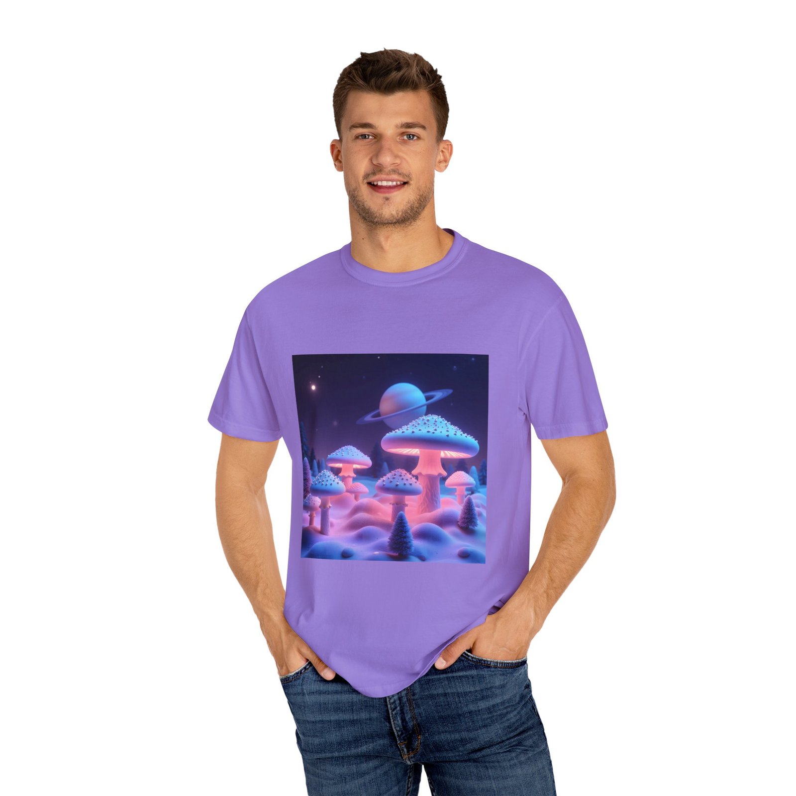 T-shirt "Glowing Trippy Mushrooms" - Image 40