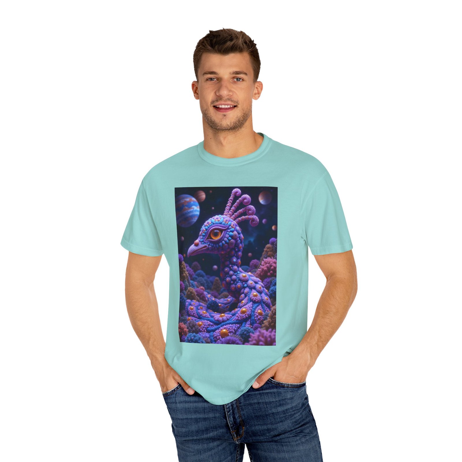 T-shirt "Psychedelic Peacock Neck" - Image 20