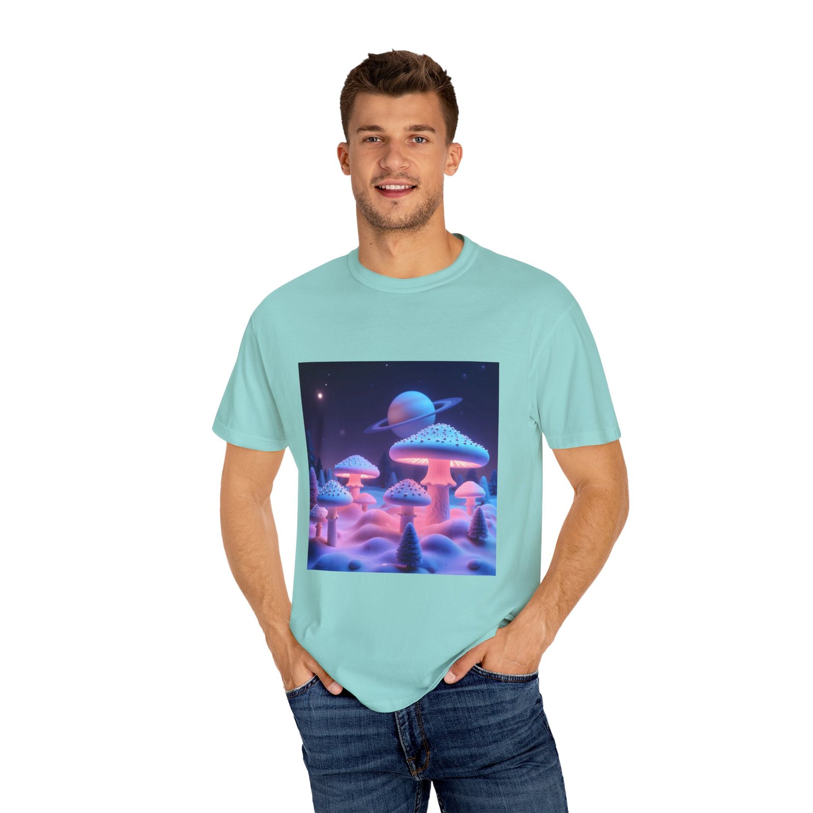 T-shirt "Glowing Trippy Mushrooms" - Image 24