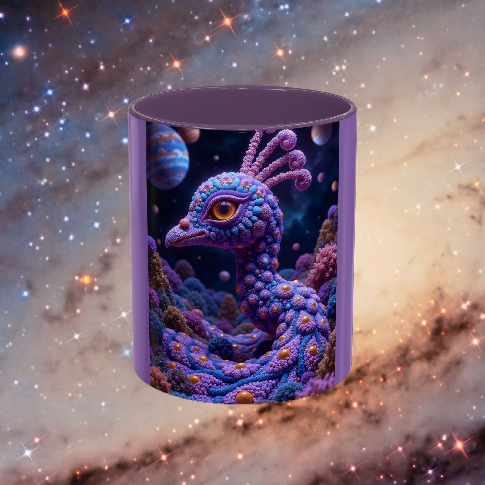 Mug "Psychedelic Peacock Neck" - Image 13