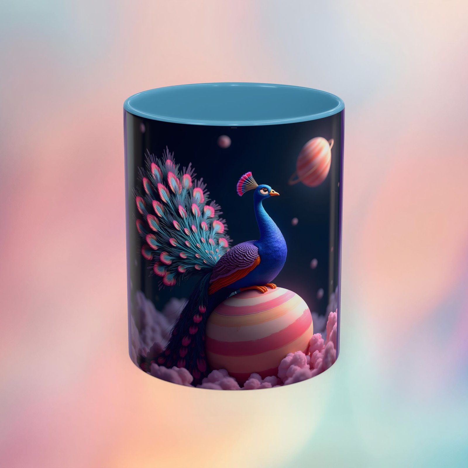 Mug "Peacock on Saturn"