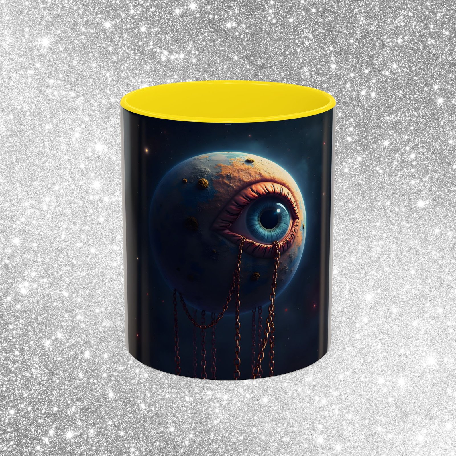 Mug "The World in Chains #2 – Trippy Surreal Mug on Capitalism & Control" - Image 41