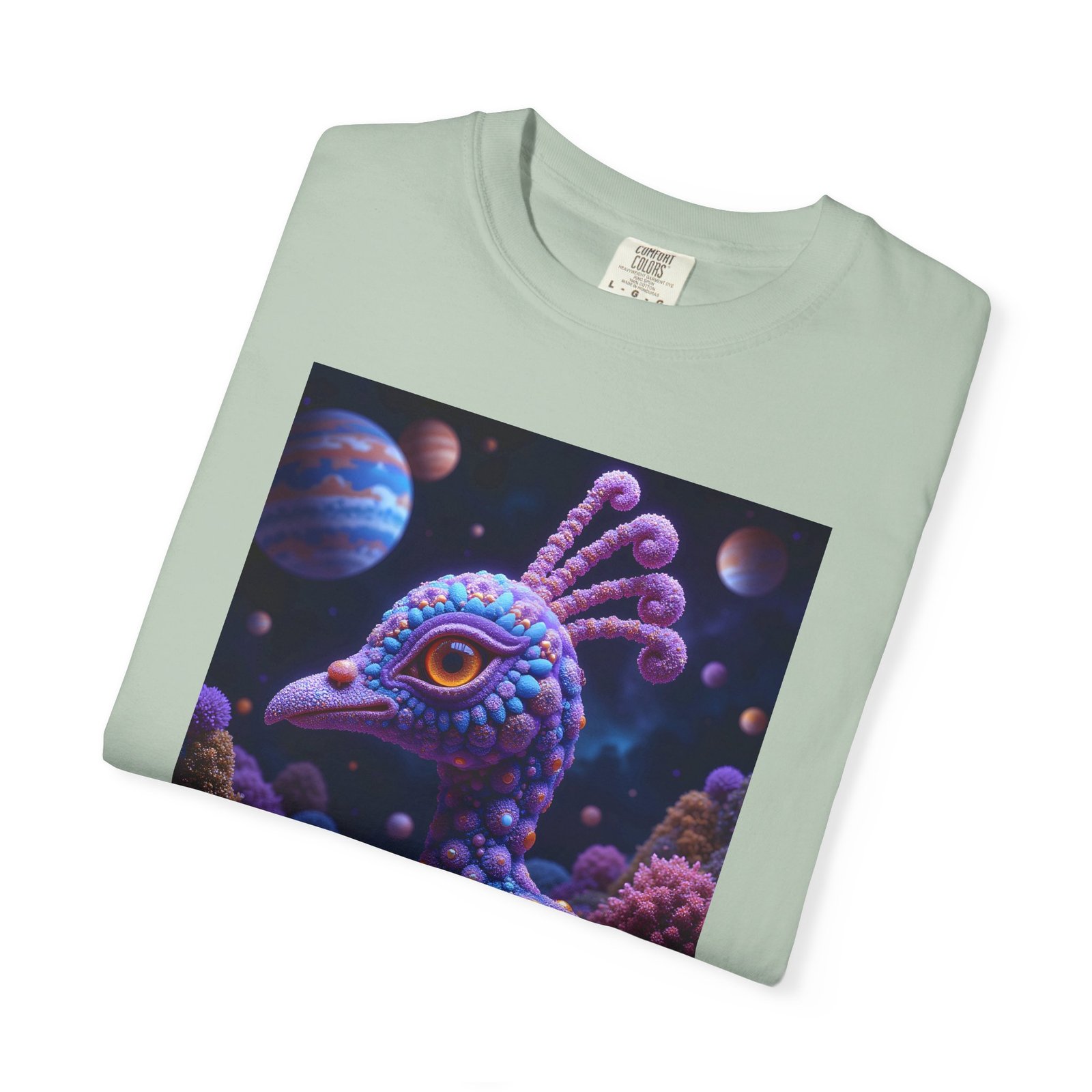 T-shirt "Psychedelic Peacock Neck" - Image 15