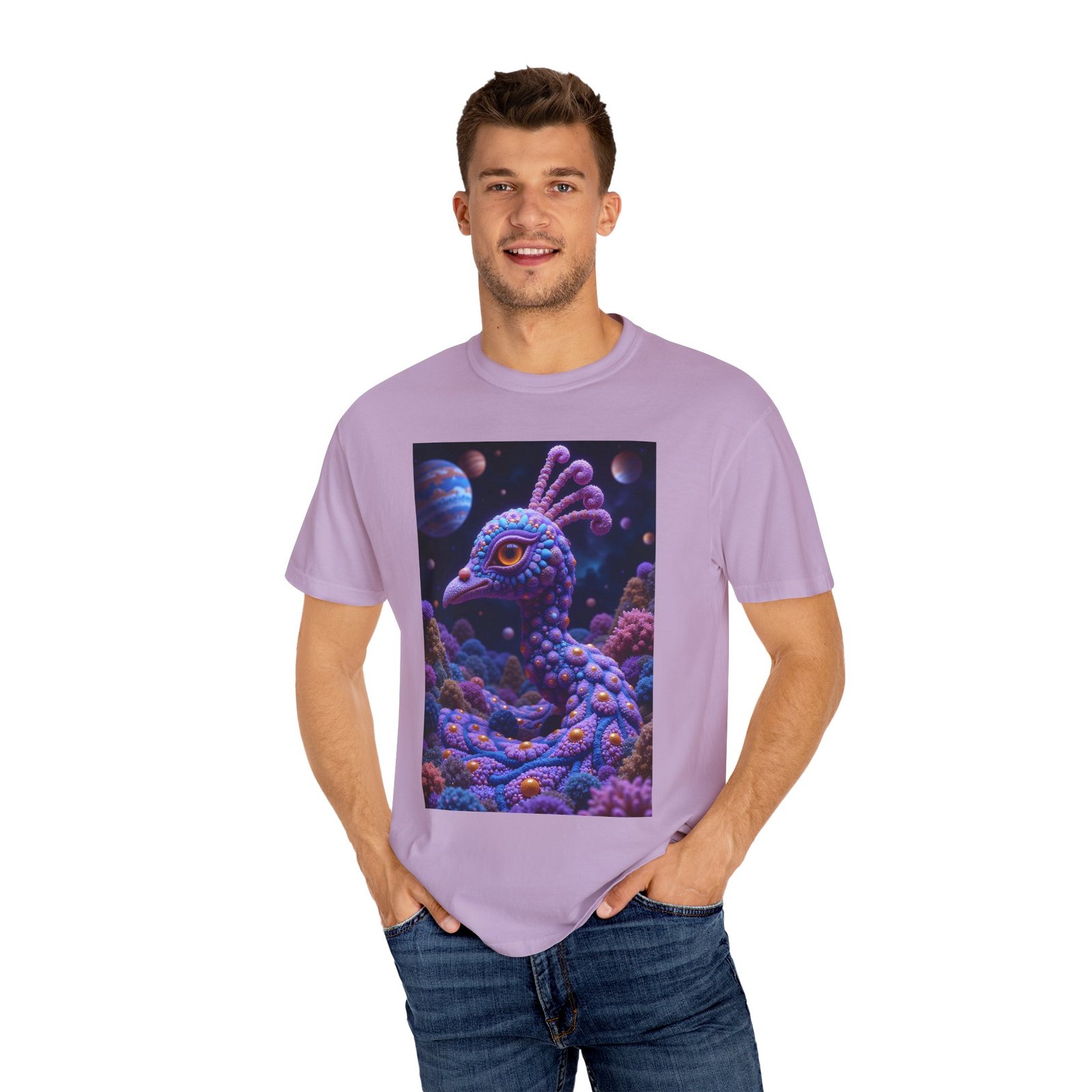T-shirt "Psychedelic Peacock Neck" - Image 40