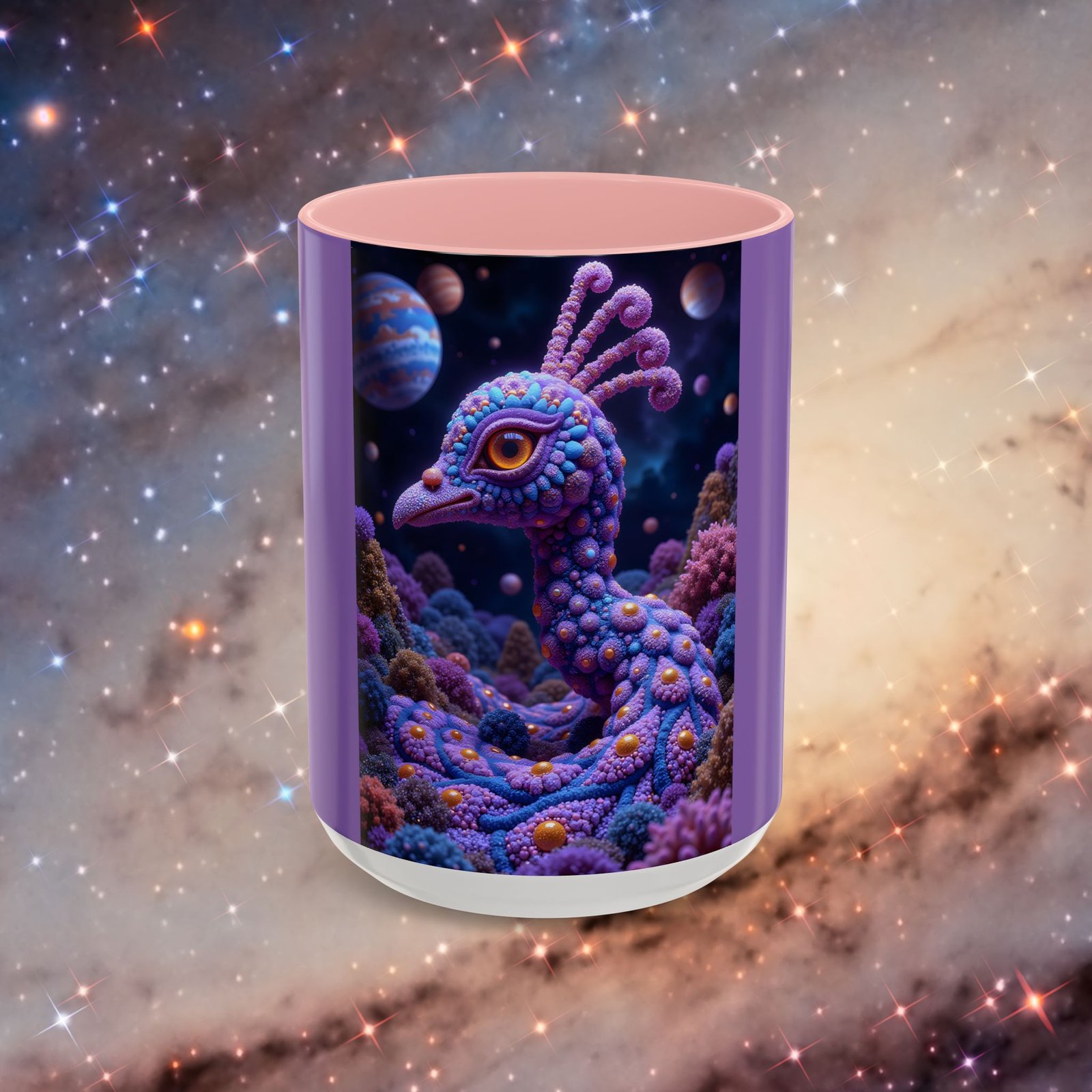 Mug "Psychedelic Peacock Neck" - Image 10