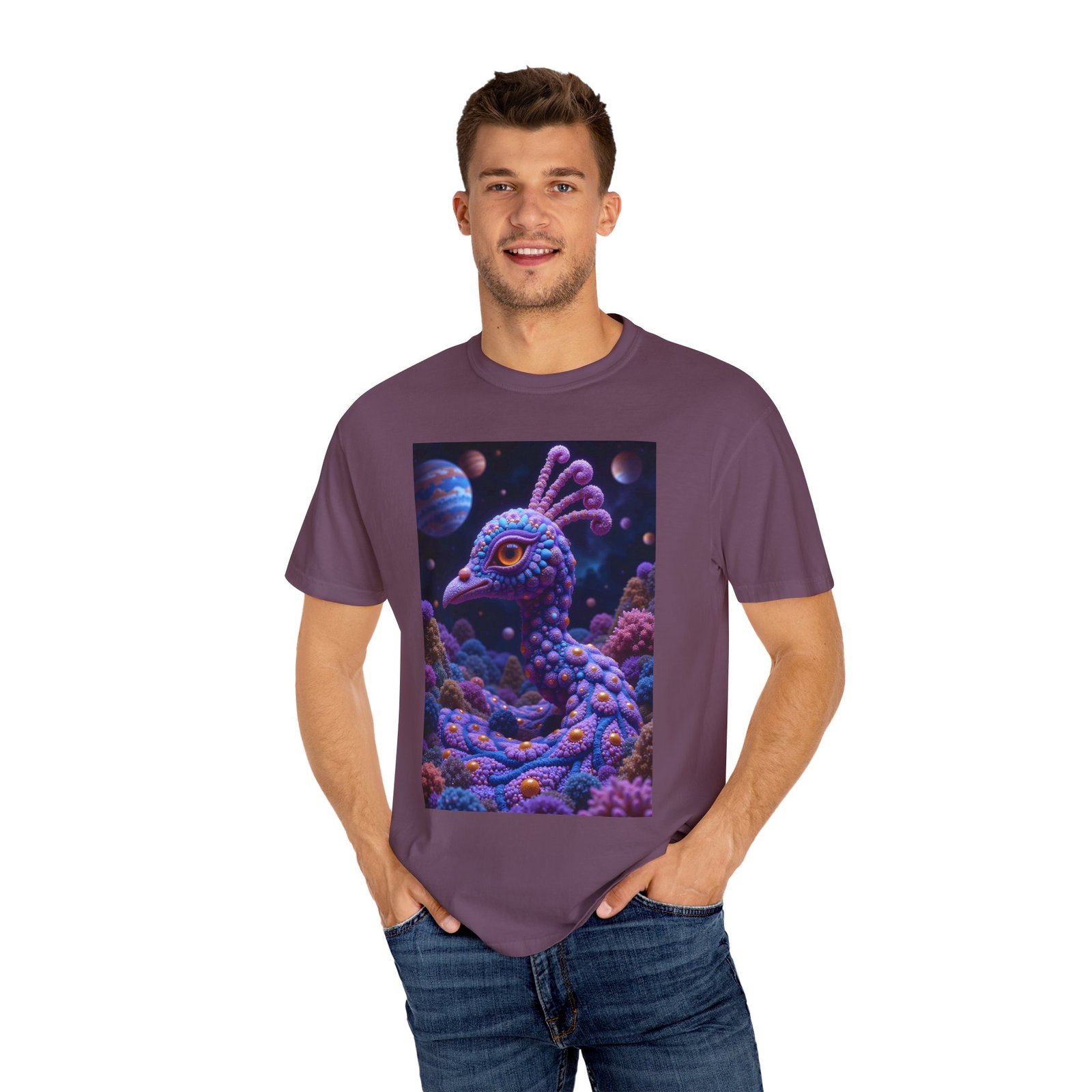 T-shirt "Psychedelic Peacock Neck" - Image 52