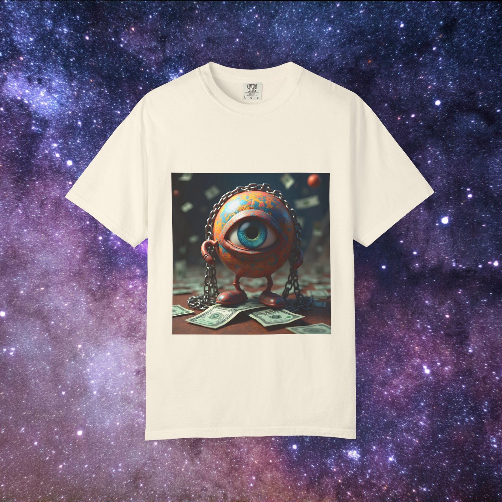 T-shirt "The World in Chains – Trippy Art on Capitalism & Control" - Image 9