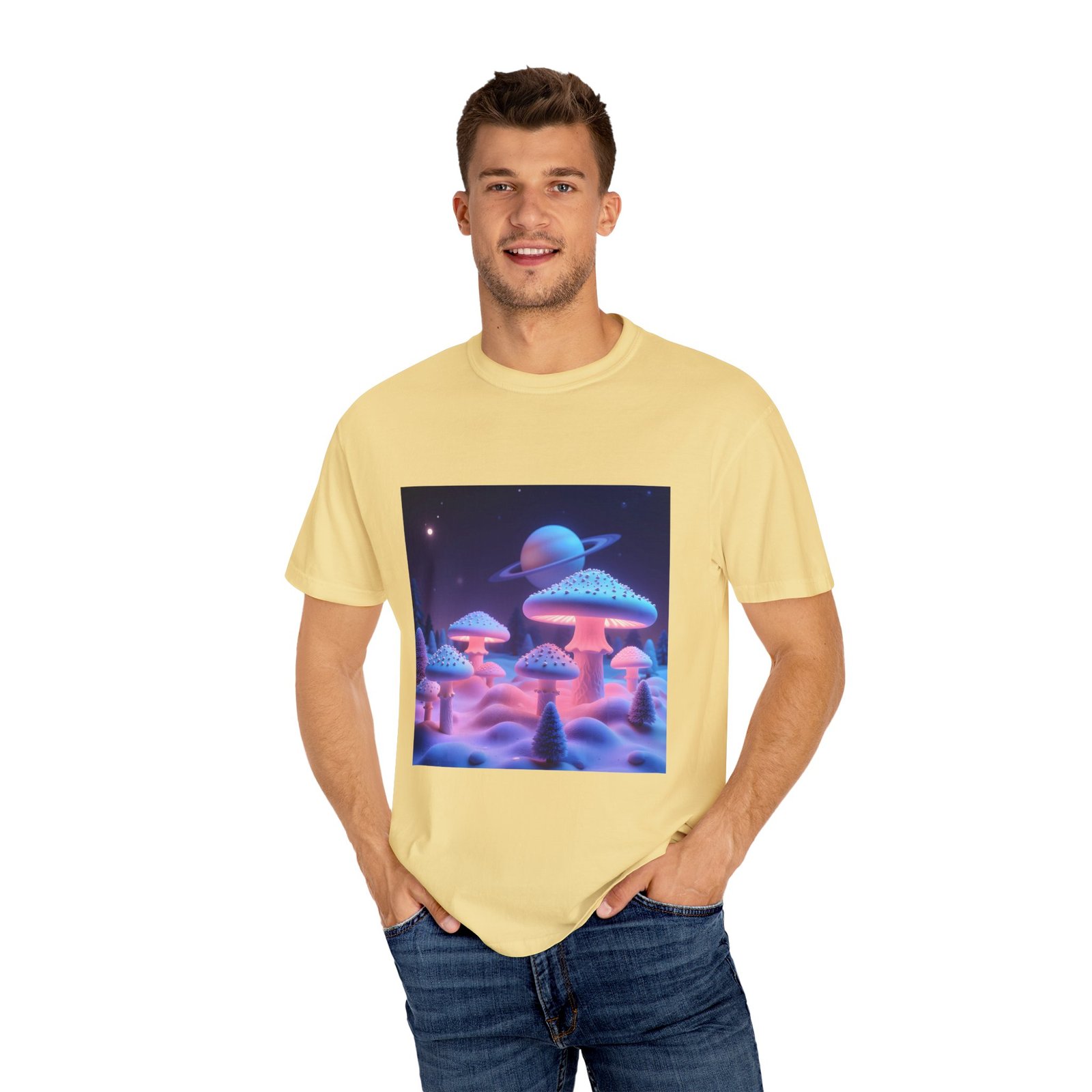 T-shirt "Glowing Trippy Mushrooms" - Image 16