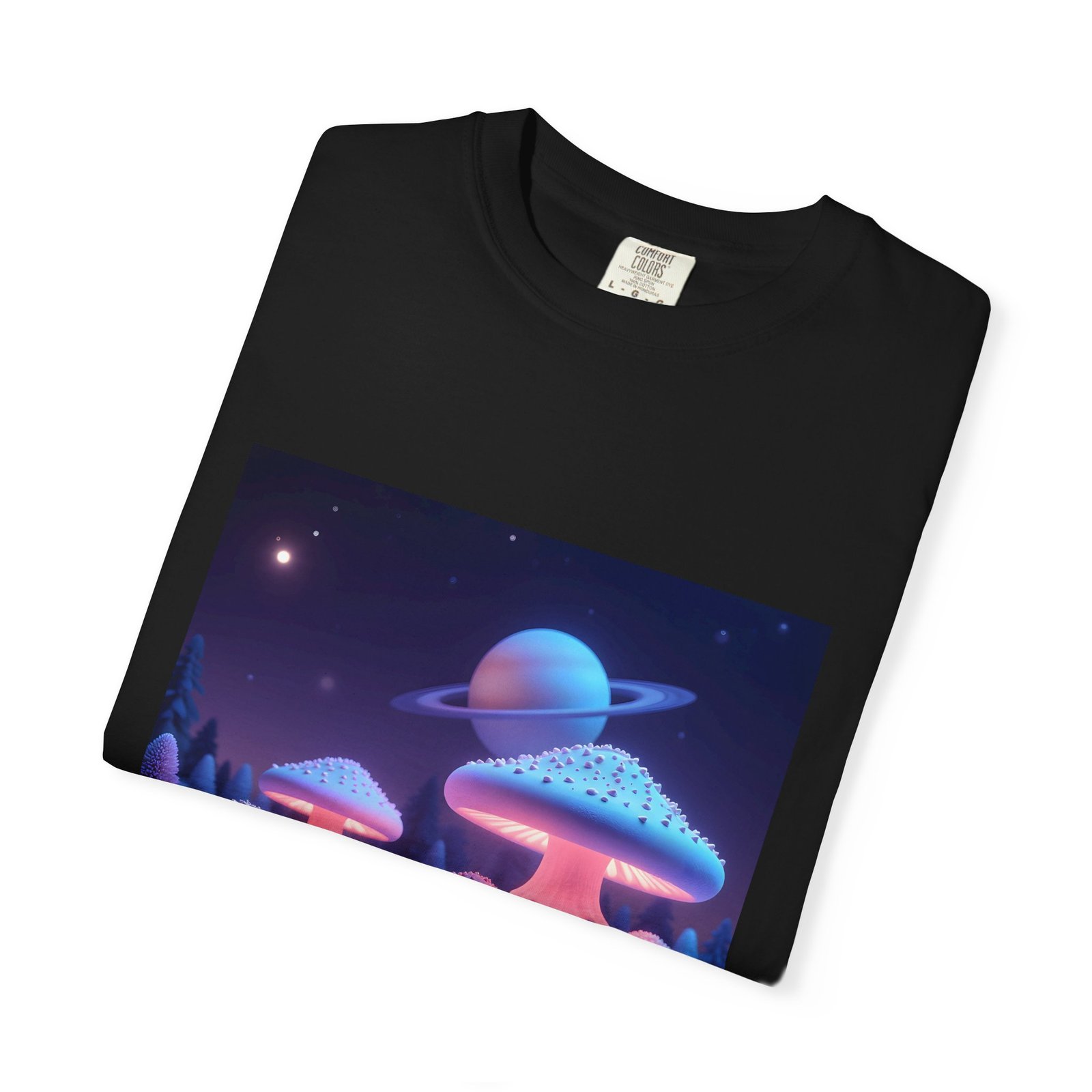 T-shirt "Glowing Trippy Mushrooms" - Image 3