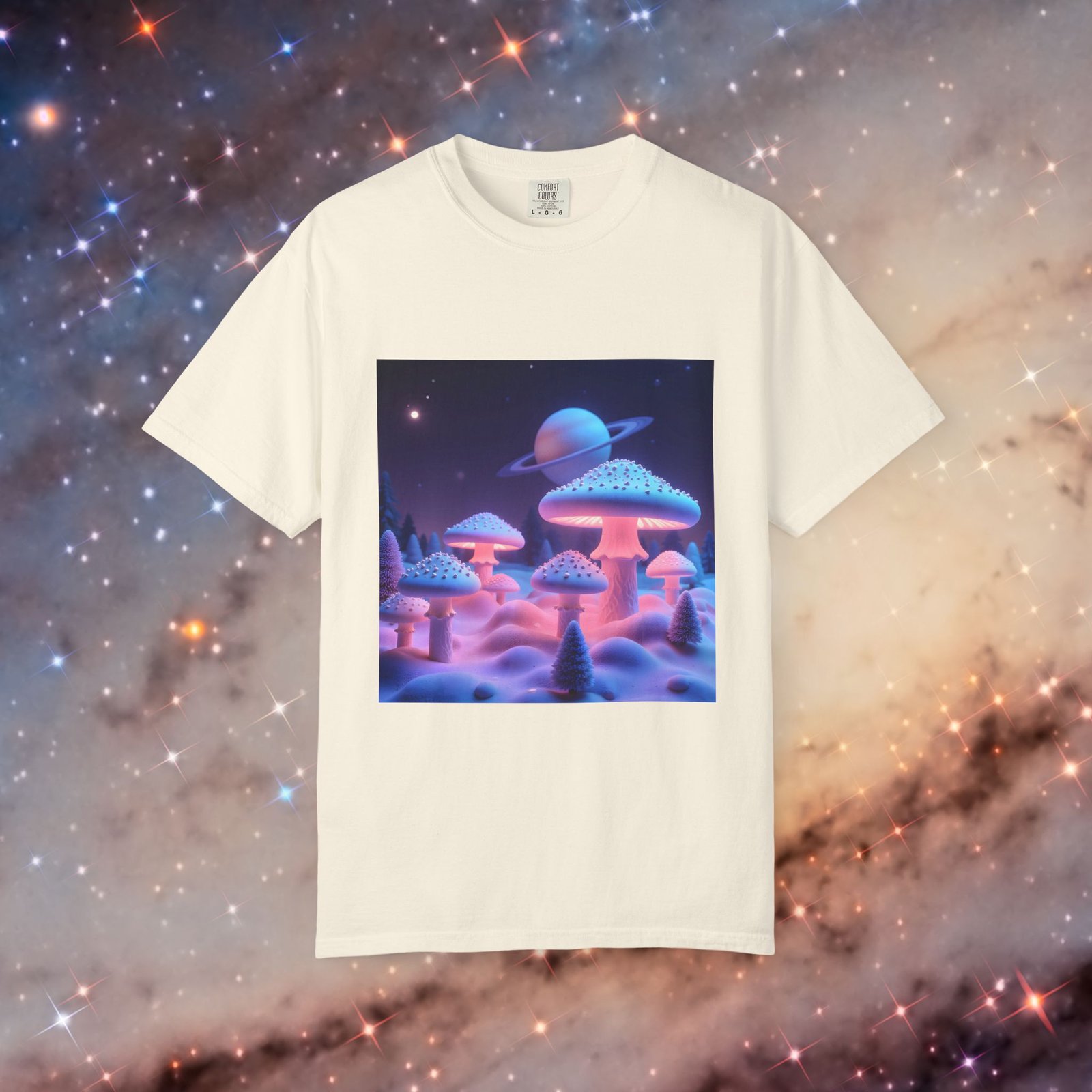 T-shirt "Glowing Trippy Mushrooms" - Image 9