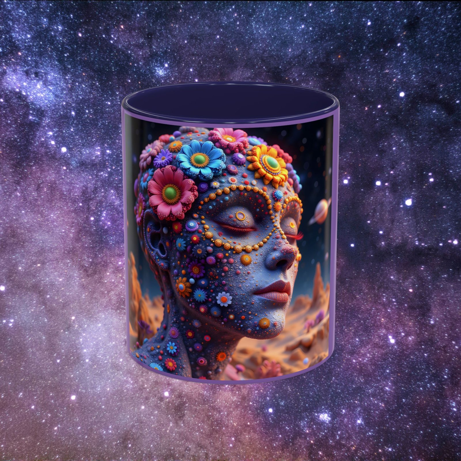 Mug "Cosmic Blue Goddess" - Image 4