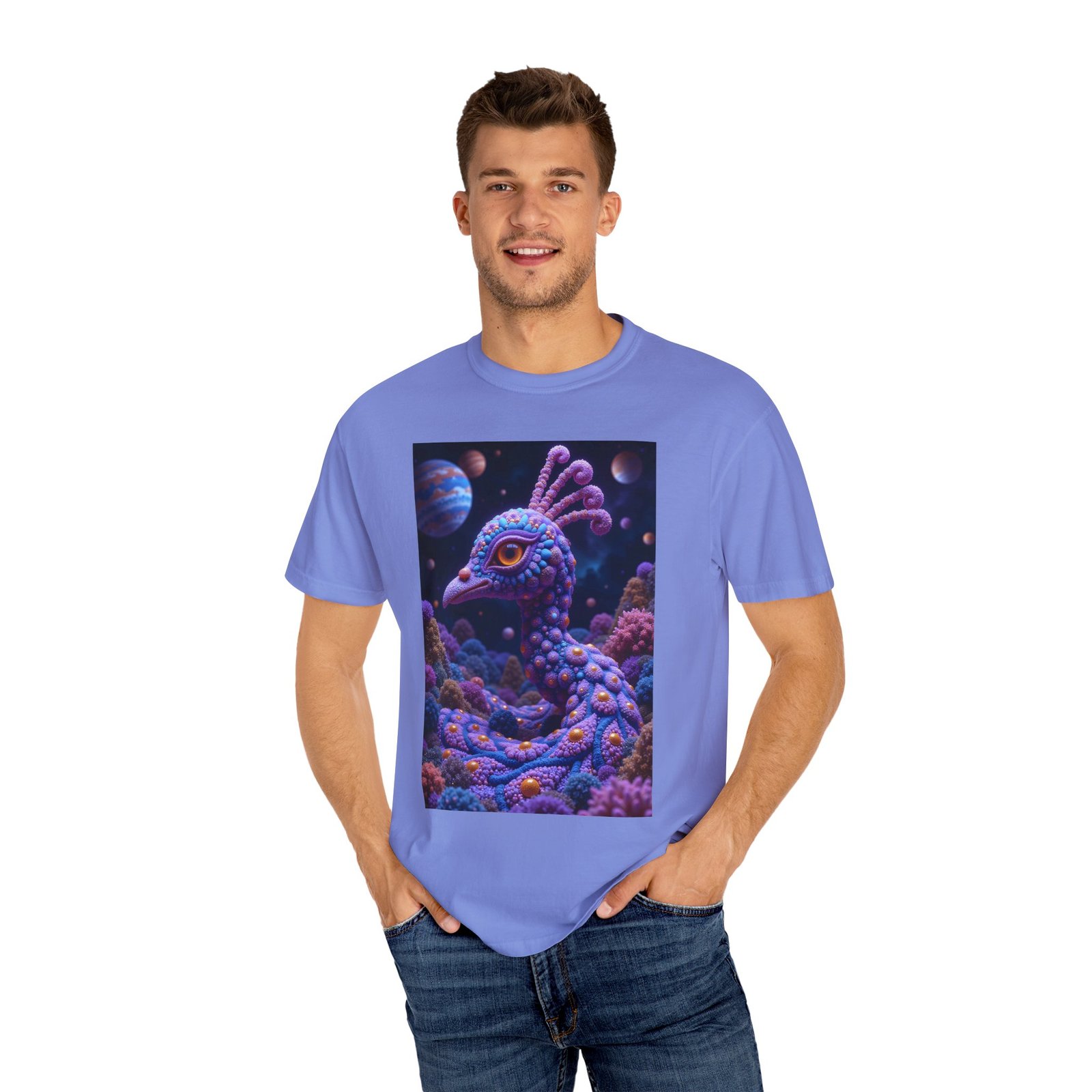 T-shirt "Psychedelic Peacock Neck" - Image 28