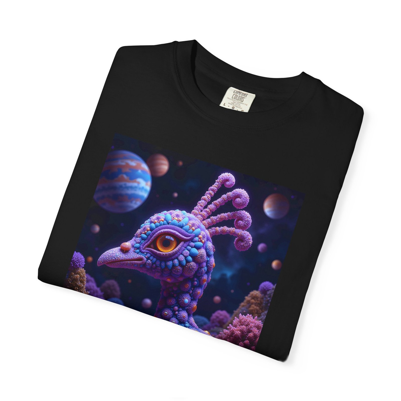 T-shirt "Psychedelic Peacock Neck" - Image 7
