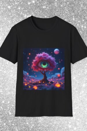 T-Shirt "Cosmic Night Tree"