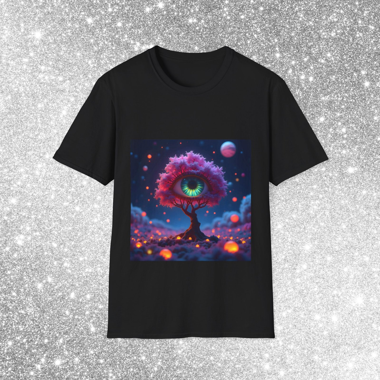 T-Shirt "Cosmic Night Tree"
