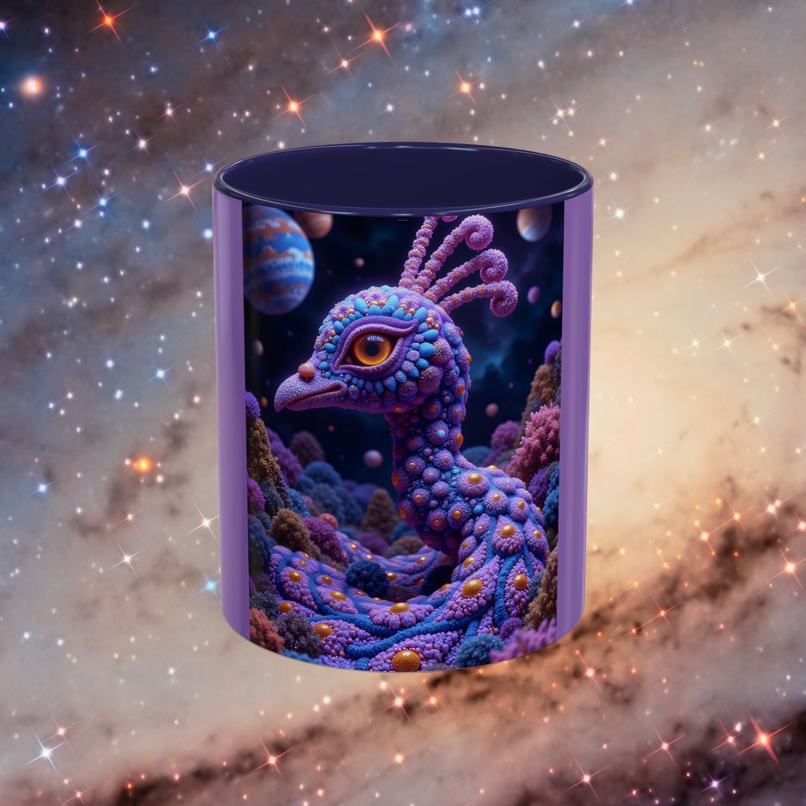 Mug "Psychedelic Peacock Neck"