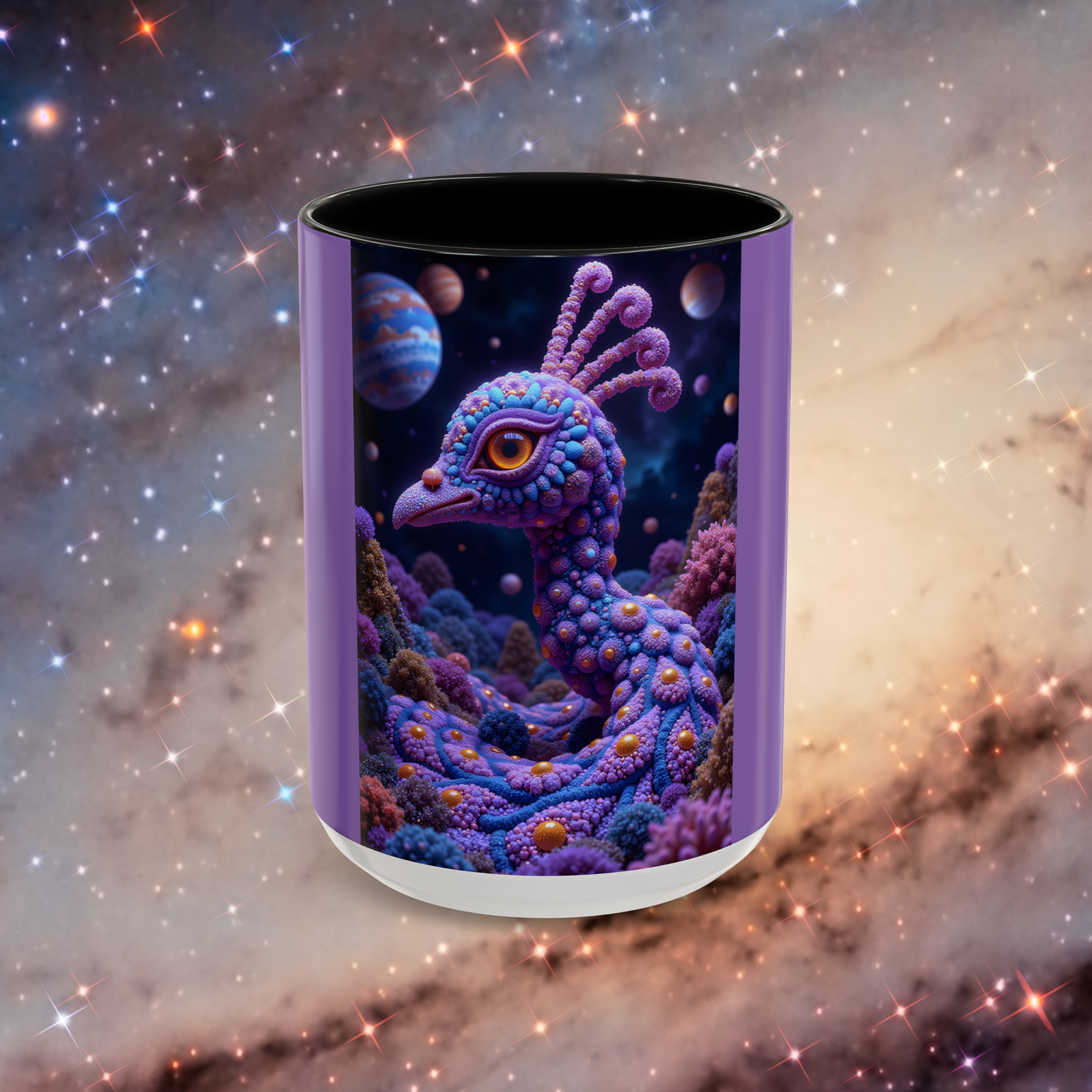 Mug "Psychedelic Peacock Neck" - Image 4