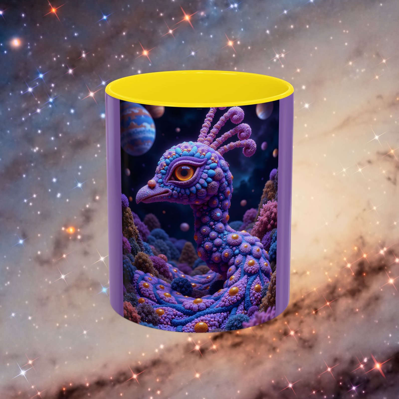 Mug "Psychedelic Peacock Neck" - Image 3