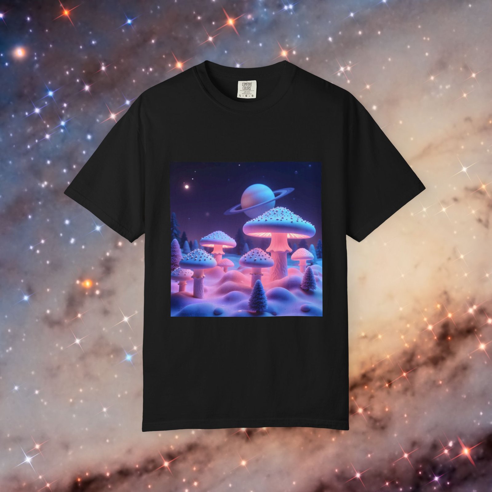 T-shirt "Glowing Trippy Mushrooms"