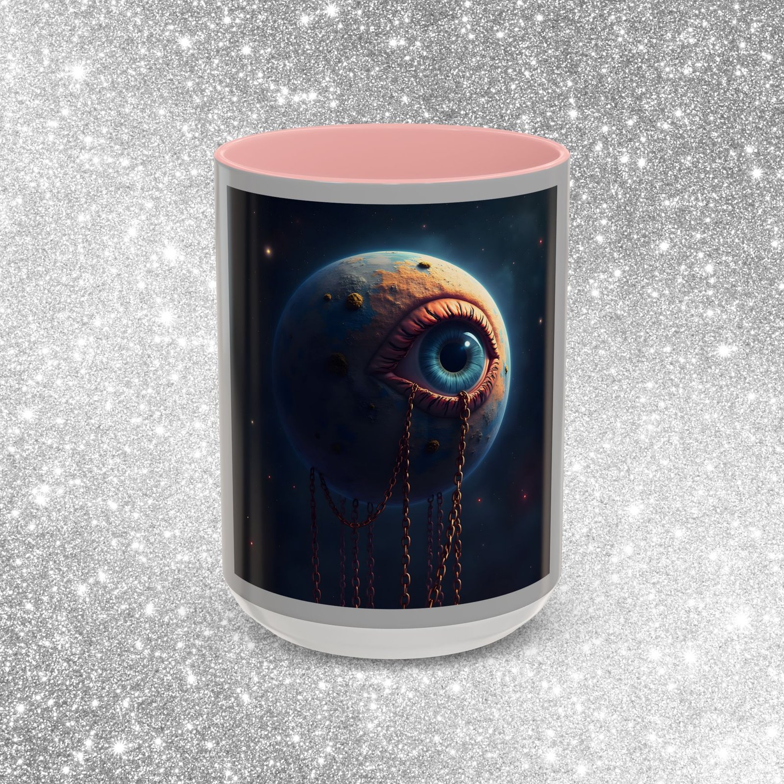 Mug "The World in Chains #2 – Trippy Surreal Mug on Capitalism & Control" - Image 21