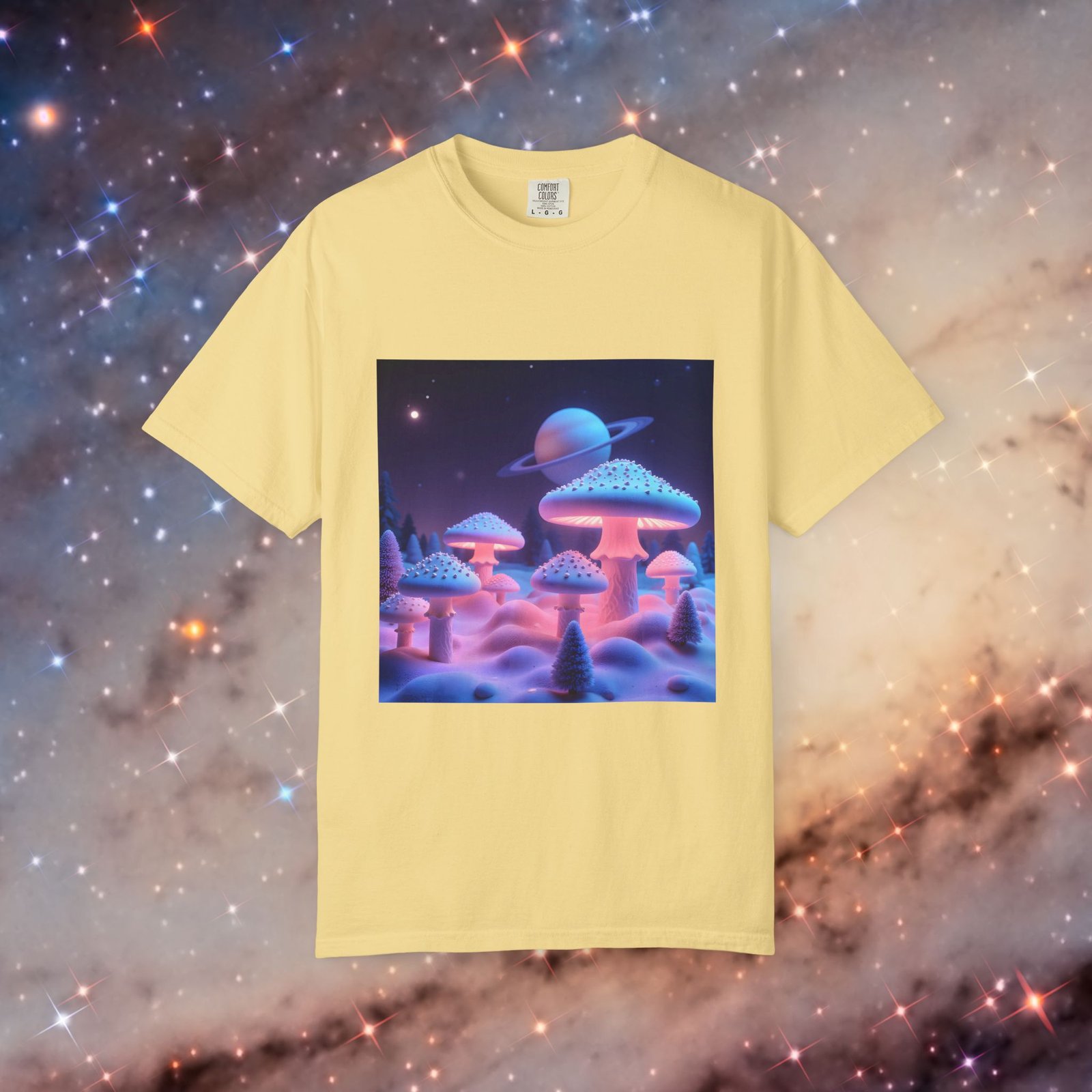 T-shirt "Glowing Trippy Mushrooms" - Image 13