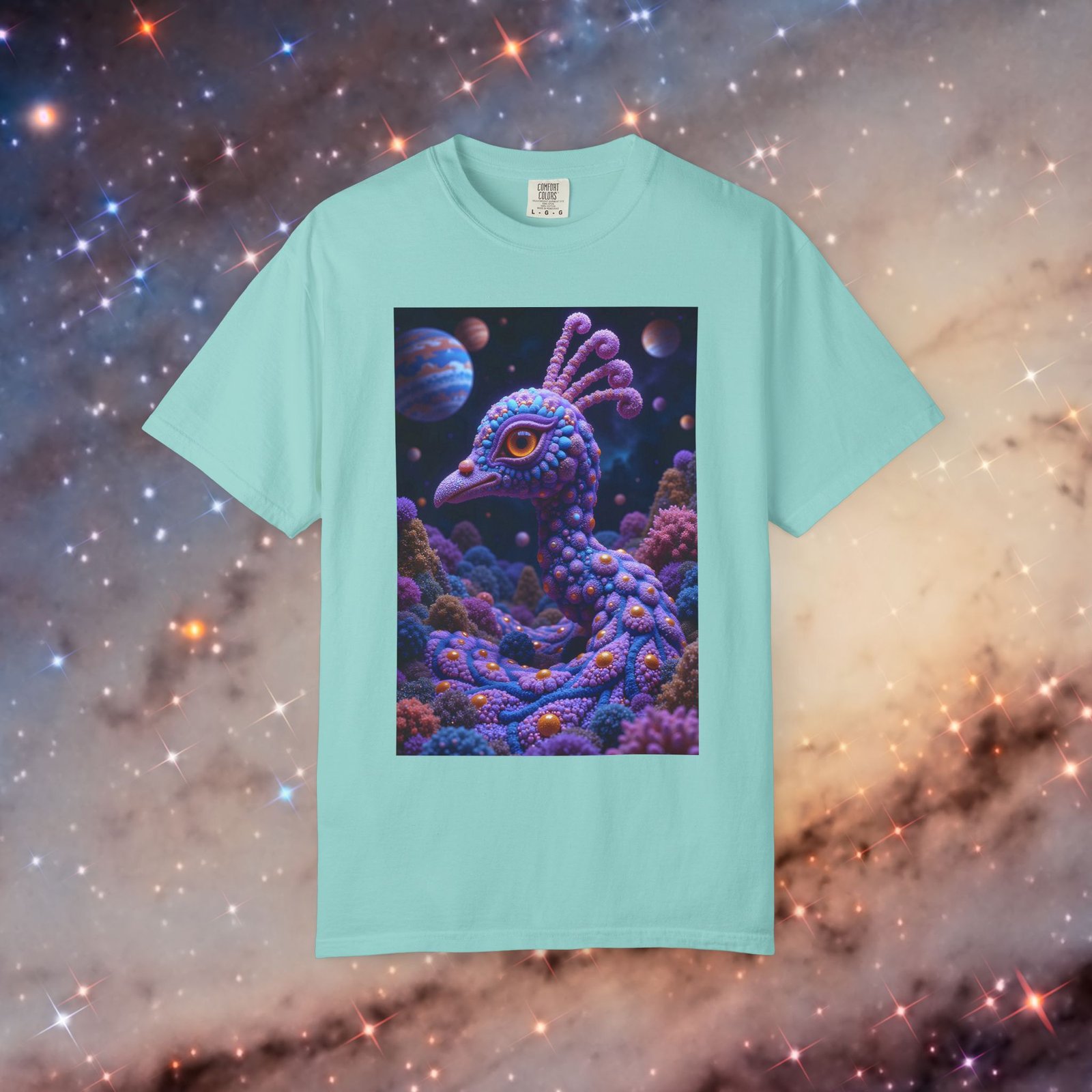 T-shirt "Psychedelic Peacock Neck" - Image 17