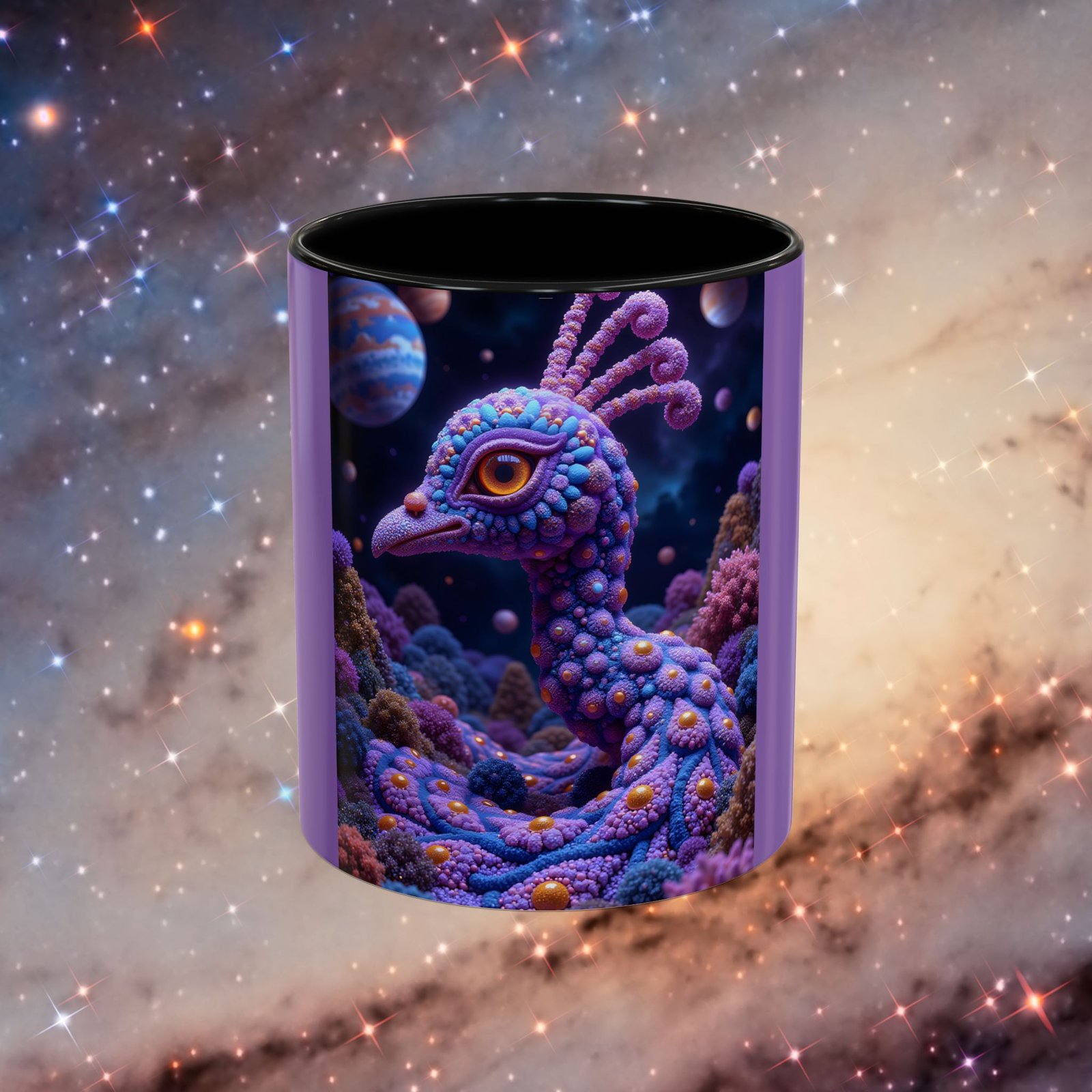 Mug "Psychedelic Peacock Neck" - Image 6