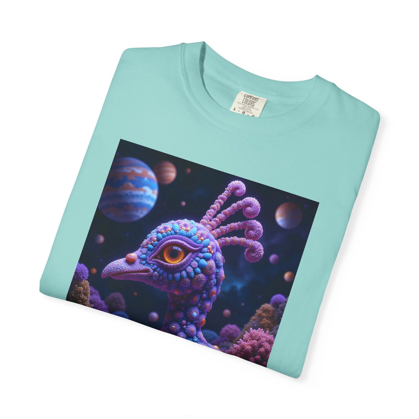 T-shirt "Psychedelic Peacock Neck" - Image 19