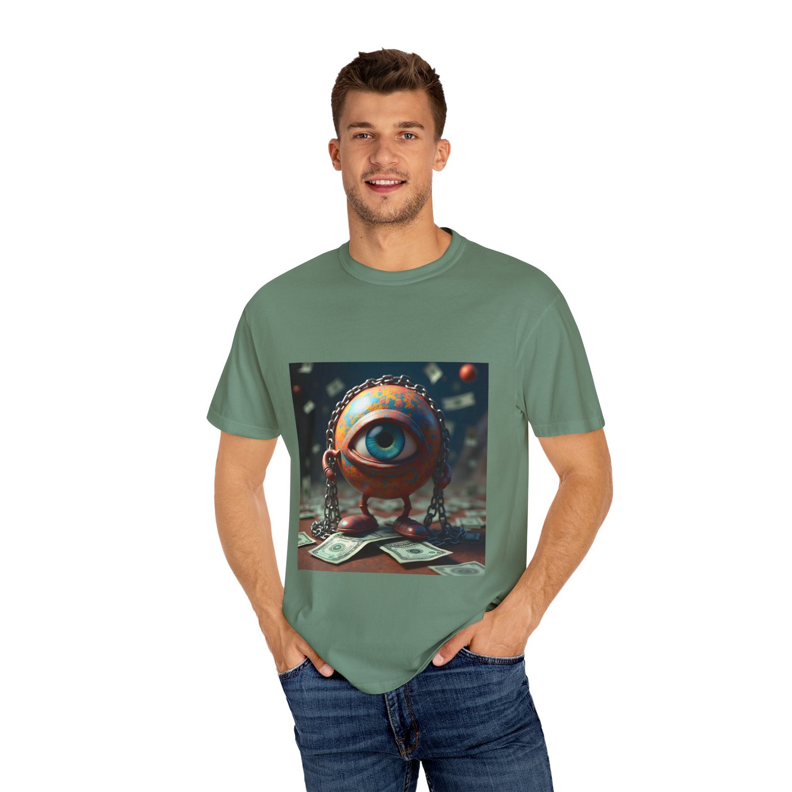 T-shirt "The World in Chains – Trippy Art on Capitalism & Control" - Image 32