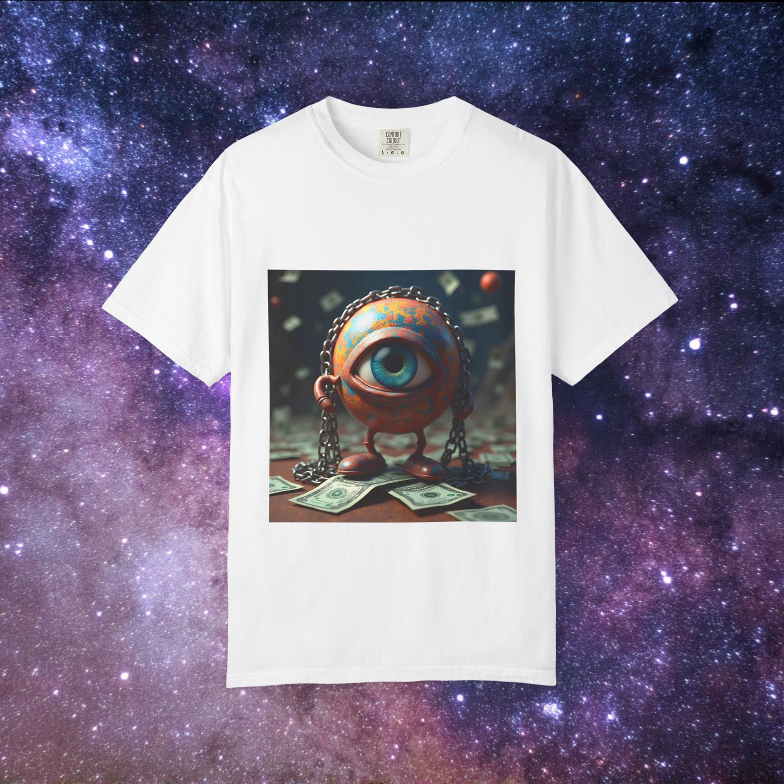 T-shirt "The World in Chains – Trippy Art on Capitalism & Control" - Image 5