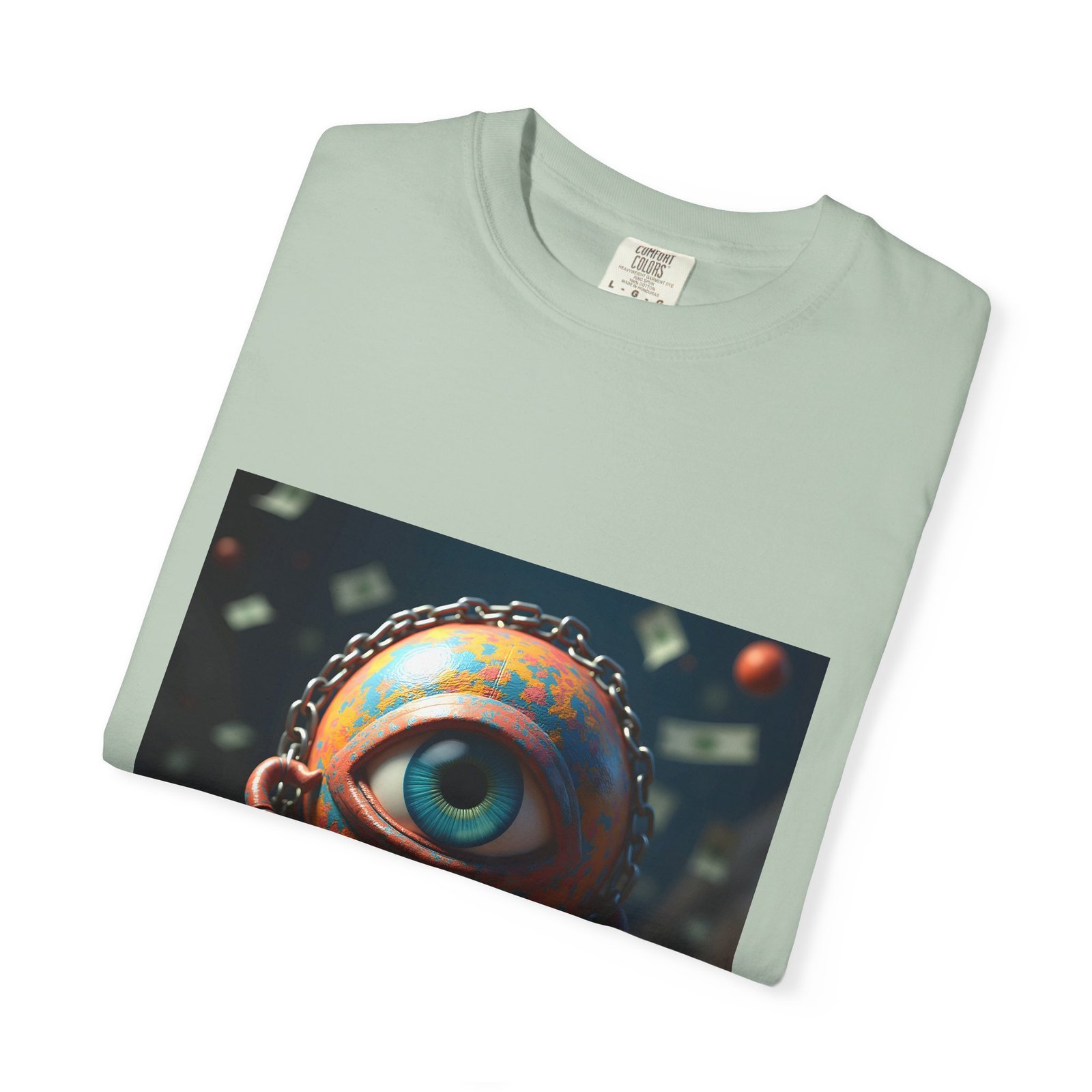 T-shirt "The World in Chains – Trippy Art on Capitalism & Control" - Image 3