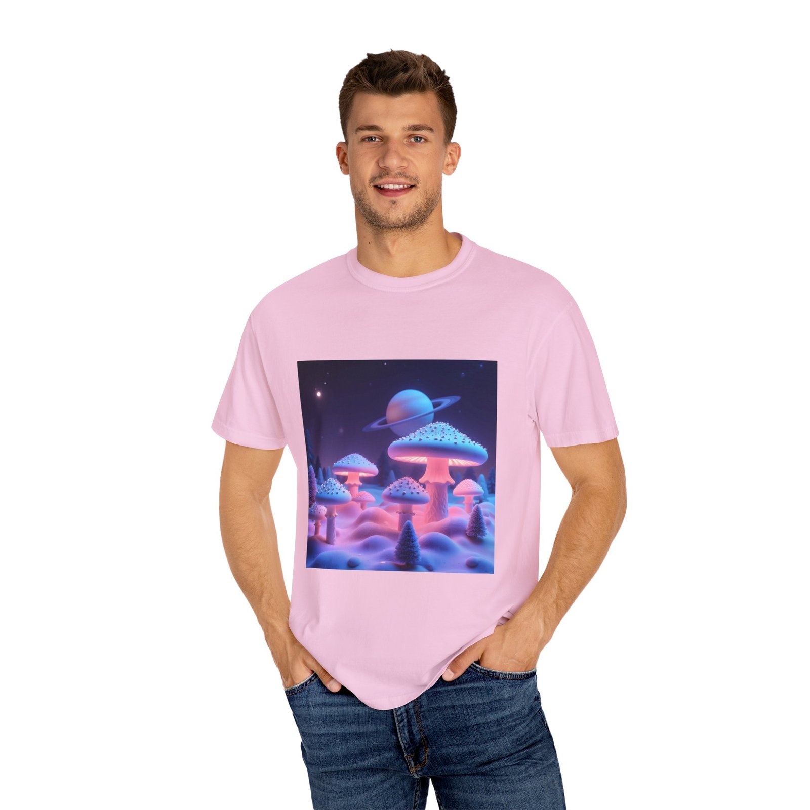 T-shirt "Glowing Trippy Mushrooms" - Image 48