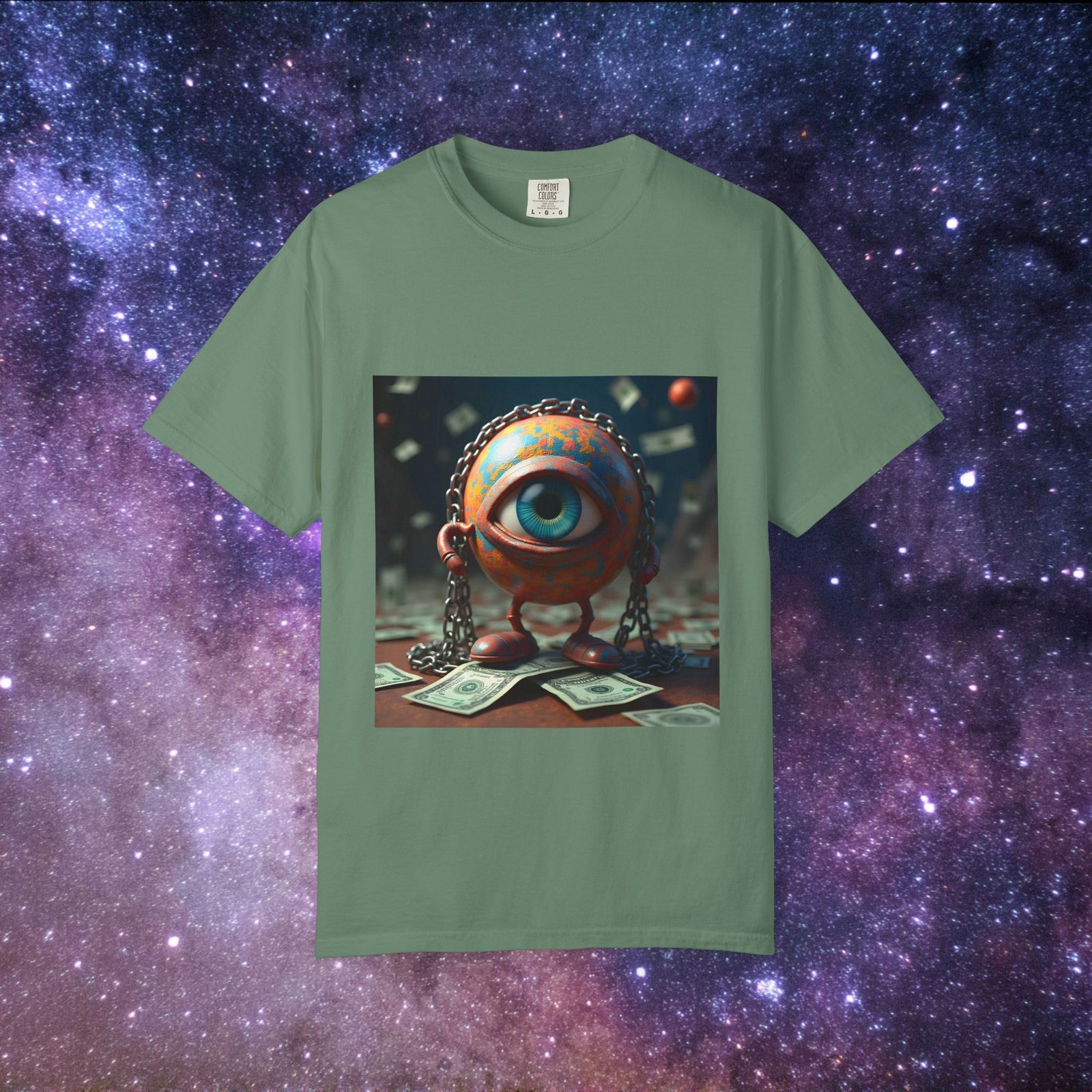 T-shirt "The World in Chains – Trippy Art on Capitalism & Control" - Image 29