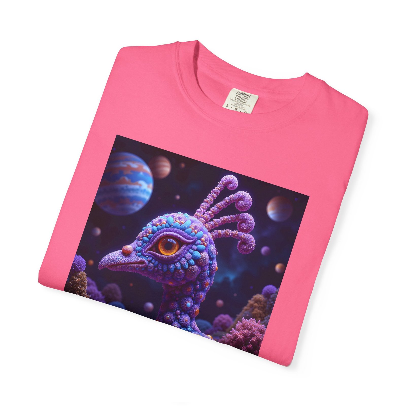 T-shirt "Psychedelic Peacock Neck" - Image 47