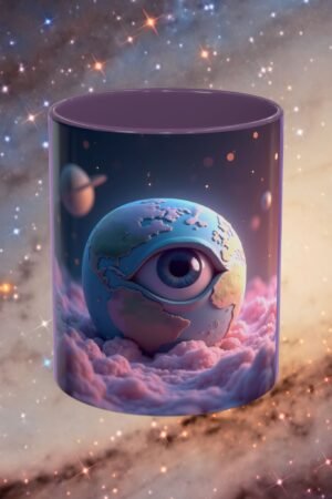 Mug "Dreaming Earth On Pink Clouds"