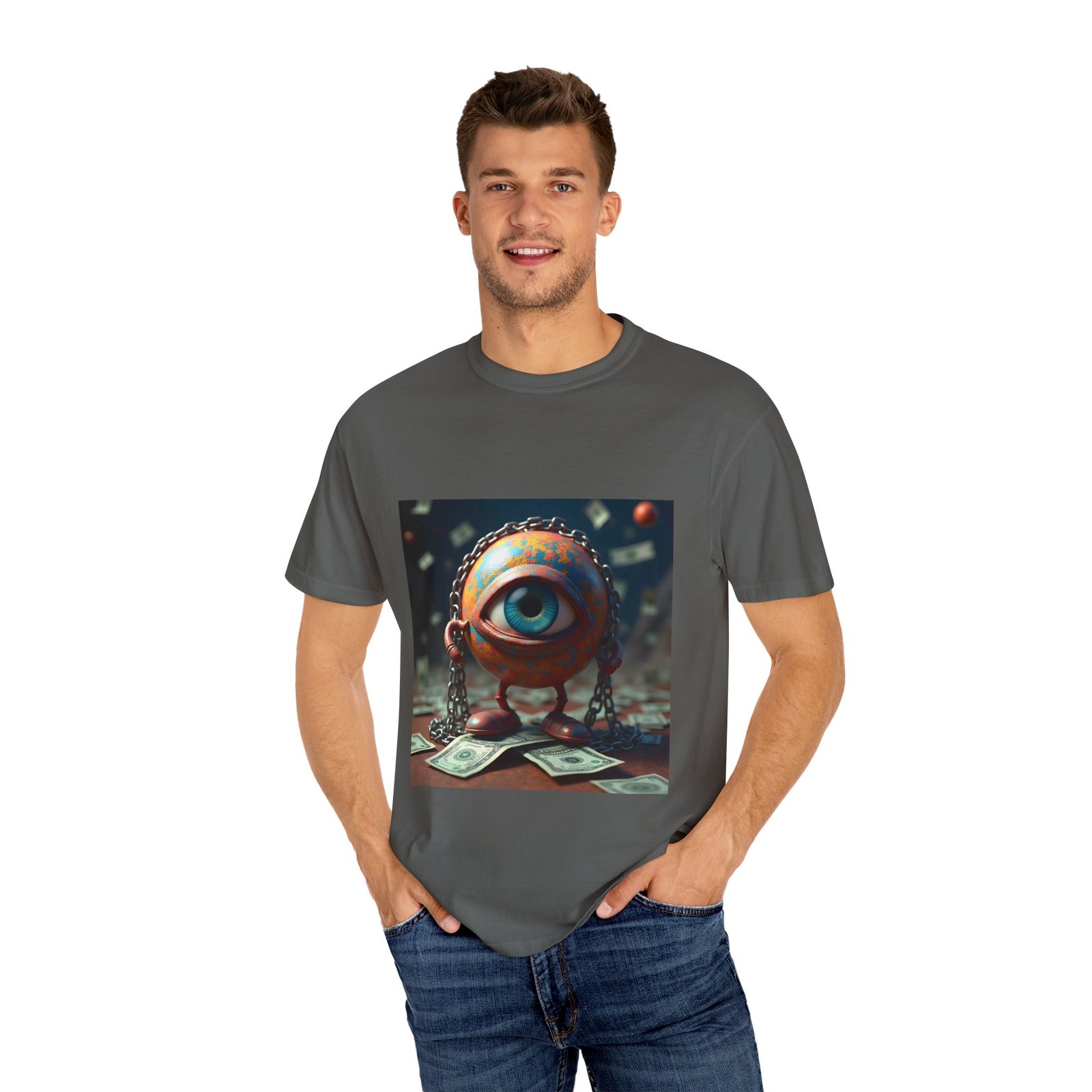 T-shirt "The World in Chains – Trippy Art on Capitalism & Control" - Image 24