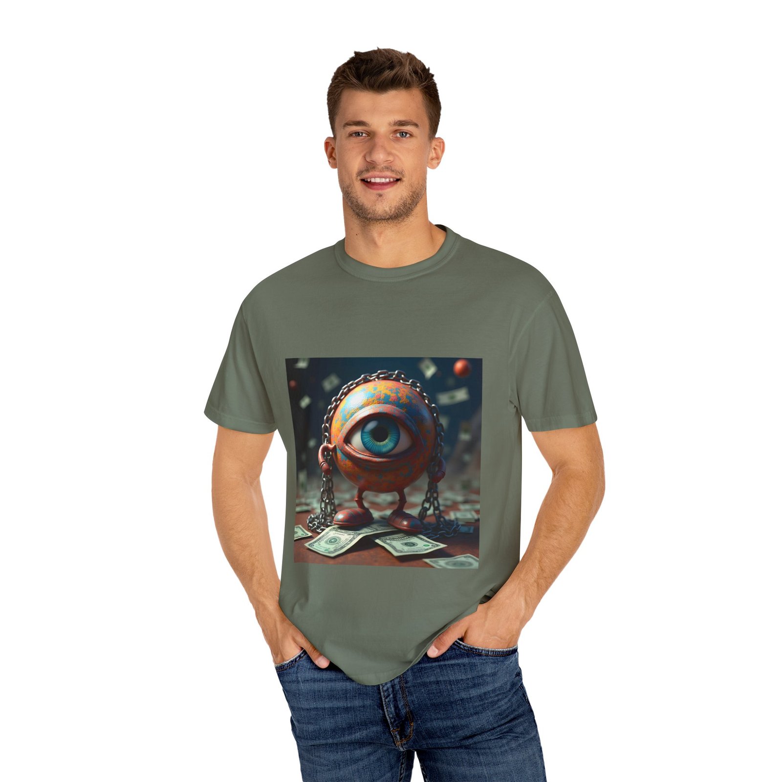 T-shirt "The World in Chains – Trippy Art on Capitalism & Control" - Image 28