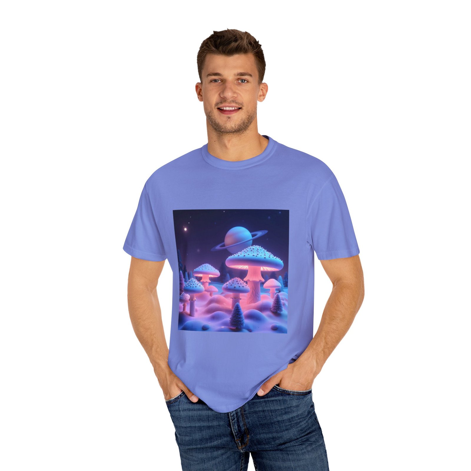 T-shirt "Glowing Trippy Mushrooms" - Image 32