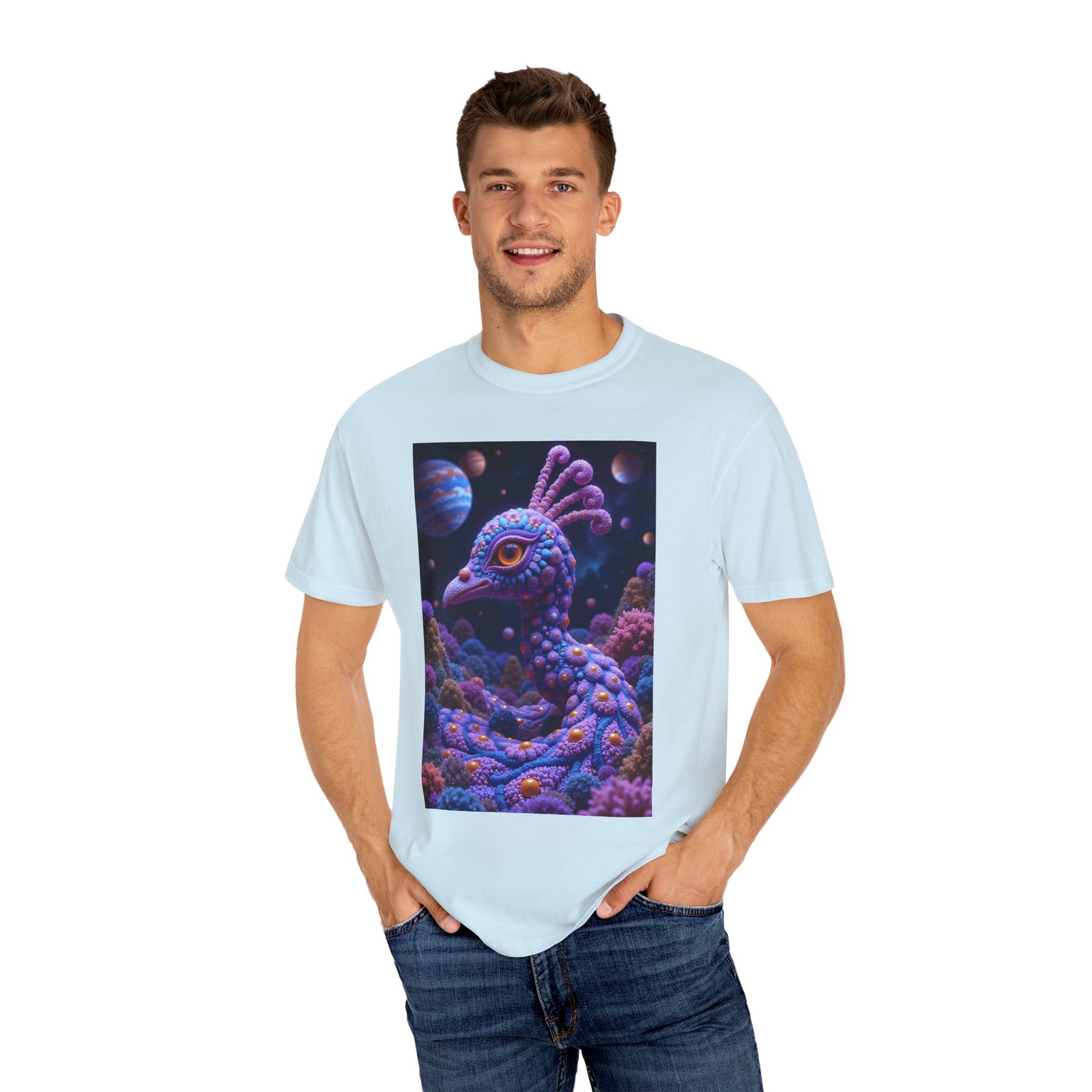T-shirt "Psychedelic Peacock Neck" - Image 24