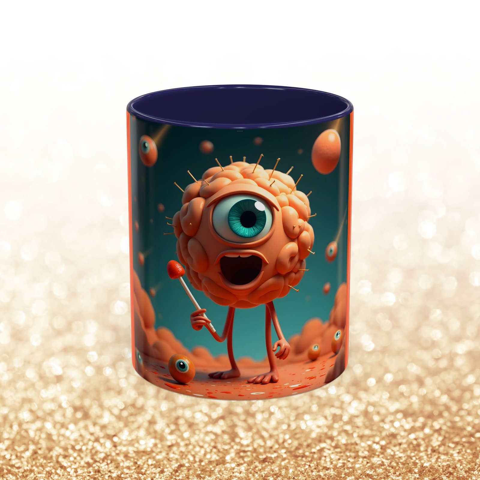 Mug "Surreal Brain Creature" - Image 9