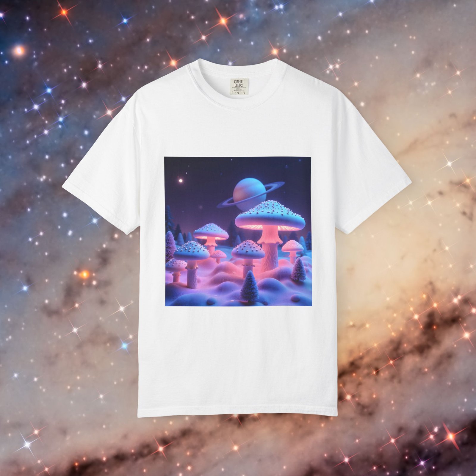 T-shirt "Glowing Trippy Mushrooms" - Image 5