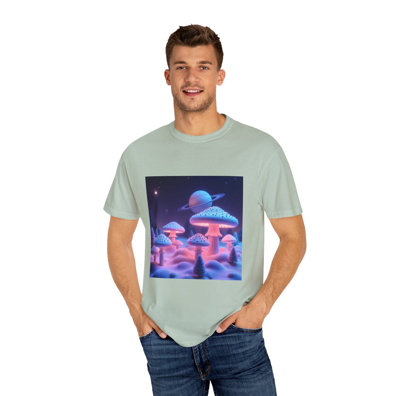 T-shirt "Glowing Trippy Mushrooms" - Image 20