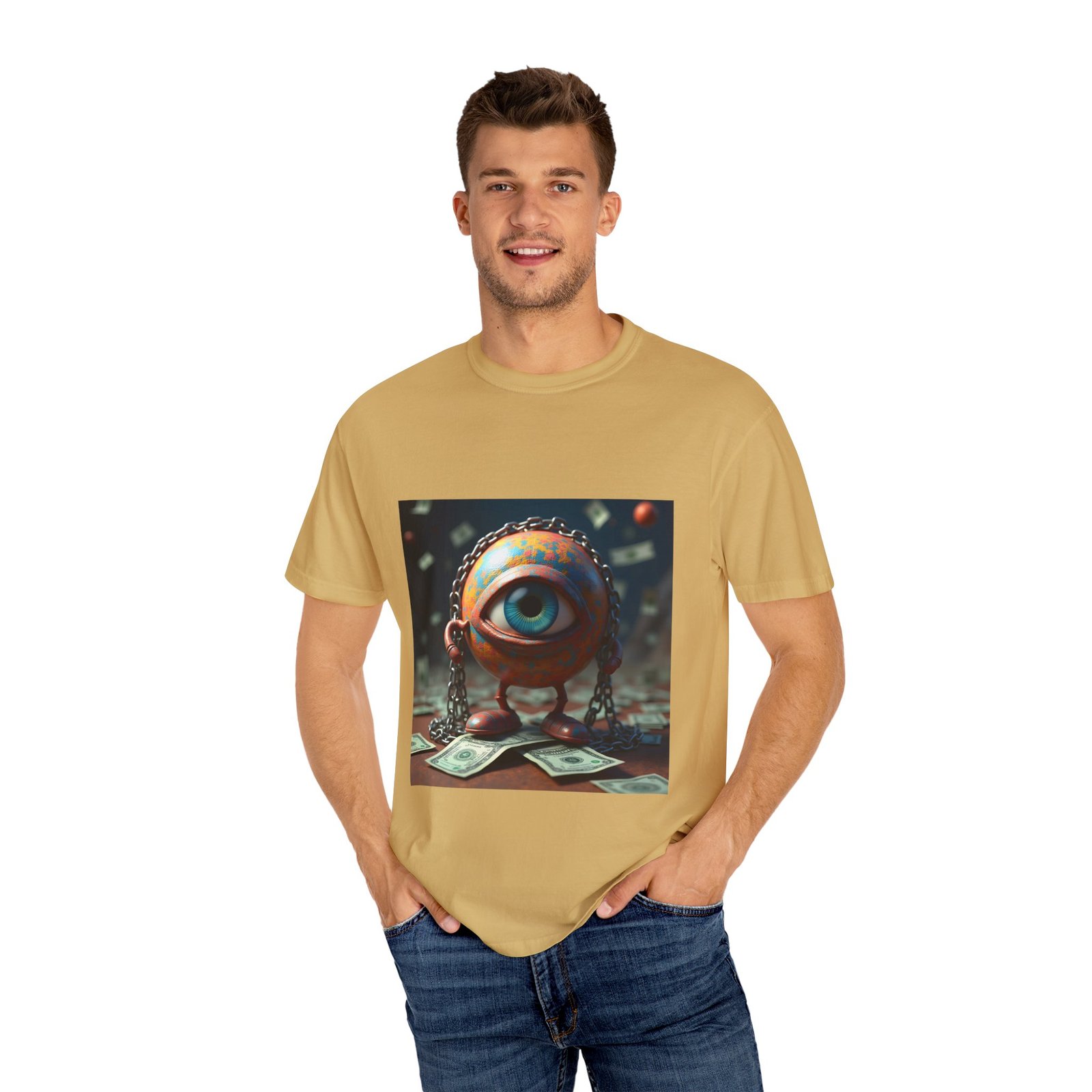 T-shirt "The World in Chains – Trippy Art on Capitalism & Control" - Image 16