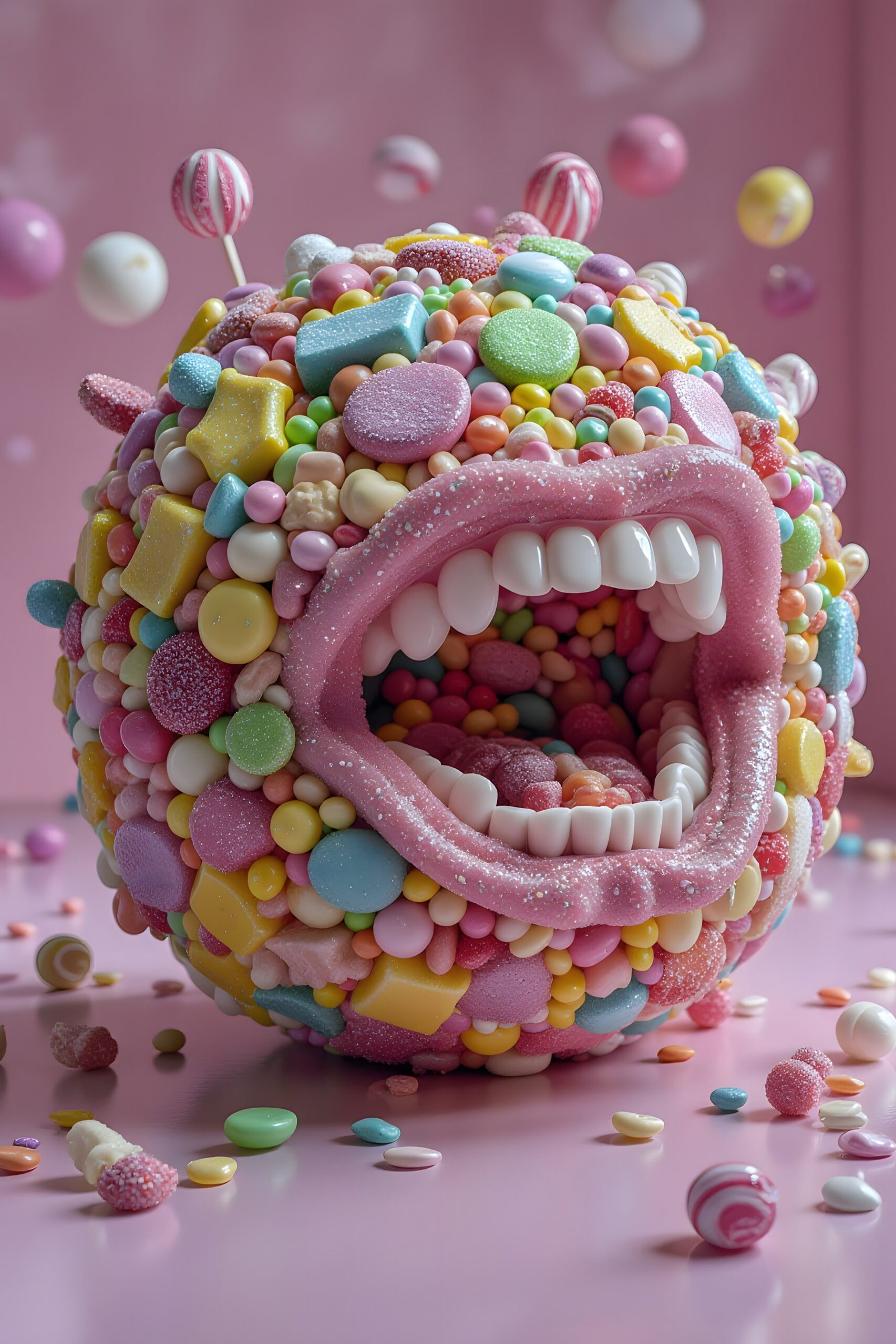 Greeting Card: "Laughing Candy Ball" - Image 2