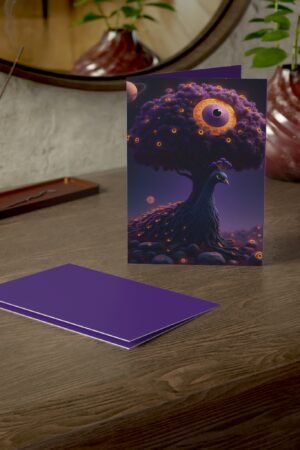 Greeting Card: "Majestic Peacock"